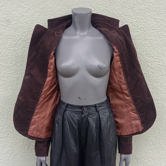 H&M (Hennes & Mauritz) LADIES 98% COTTON LUX COURDUROY (2) BUTTON JACKET - Picture 7 of 17